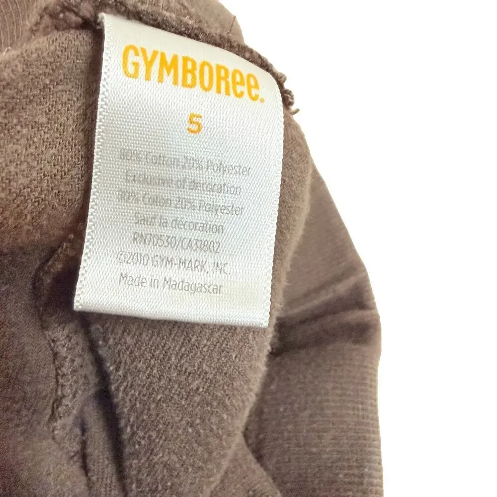 Gymboree Brown Cupcake Drawstring Solid Velour Pants Elastic Waist Size 5